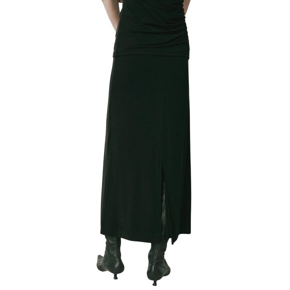 256. RUE SOPHIE Alizé Modal Knit Skirt Black $148 NWT Small - Picture 4 of 4